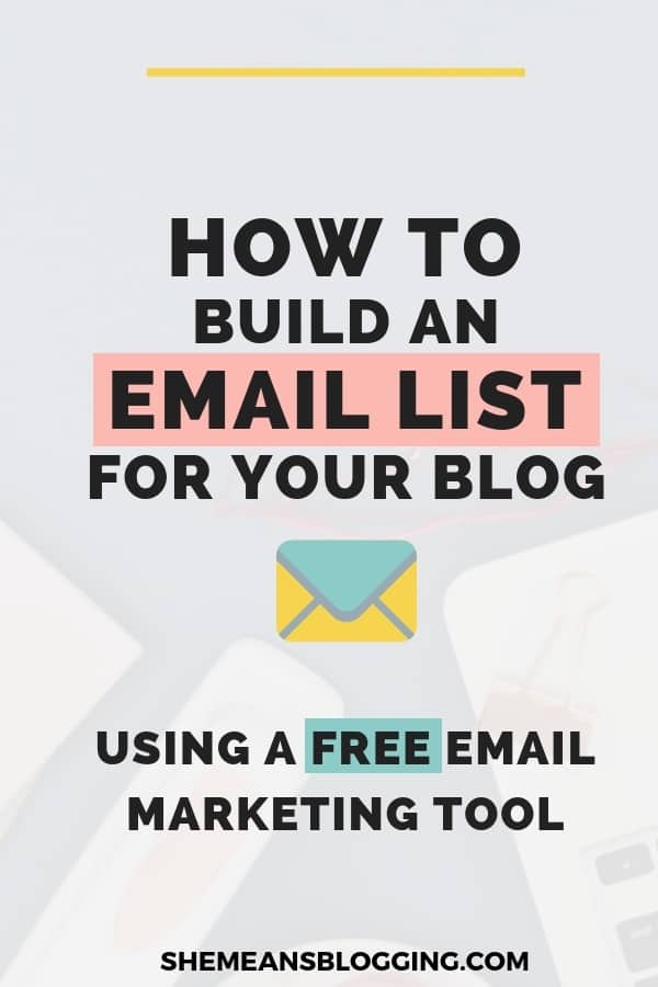 Learn how to start an email list for beginners using a totally free email marketing tool. This post shows two steps to create an email list, and grow it everyday. Follow this simple tutorial to create an email list for your blog #blogging #email #marketing #bloggingtips