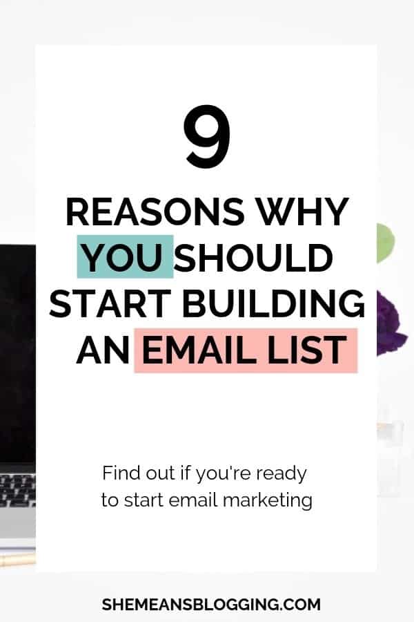 Email marketing is huge for bloggers! Here's why you should start an email list as a blogger, and read what amazing things you can do with your blog #blogging #bloggingtips #blogger #marketing #email