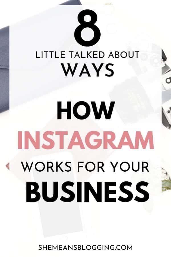 Instagram for business! Many businesses on instagram still don't know how instagram actually works for them! Find out 8 ways instagram works for your business and how you can improve your business on instagram #instagram #instagrammarketing #socialmedia #socialmediamarketing #bloggingtips #blogtips 
