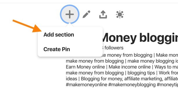 pinterest sections, how to use pinterest sections, how to create sections on pinterest,are pinterest sections searchable