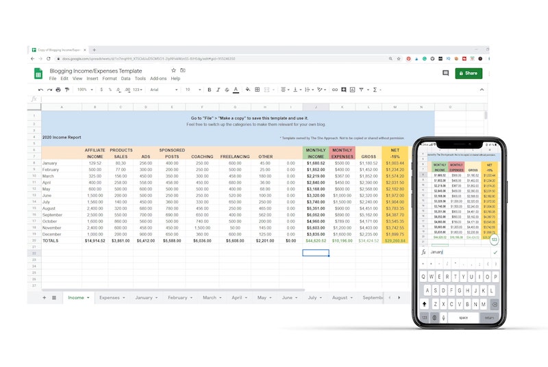 blog income tracker