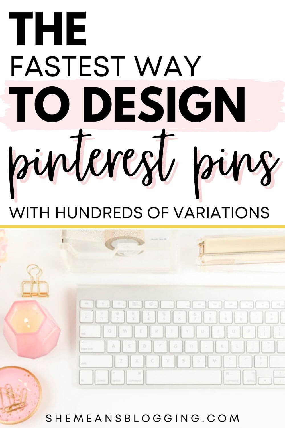 Do you want to design pinterest pins fast? Want to keep up with pinterest marketing strategy? Now, you can create lots of pinterest pins with hundreds of pin designs! Click to follow this tutorial #pinteresttips #pinterestmarketing