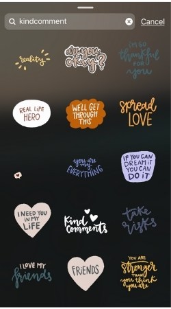 60 Instagram Story GIF Stickers Dog Words in Black (Download Now) 